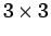 $ 3\times 3$