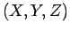 $ (X,Y,Z)$
