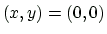 $ (x,y)=(0,0)$