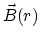 $ \vec{B}(r)$